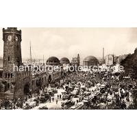 1157_1913 Altes Foto von den St. Pauli Landungsbrücken - ca. 1925 | St. Pauli Hafenstrasse - Bilder aus Hamburg Sankt Pauli.